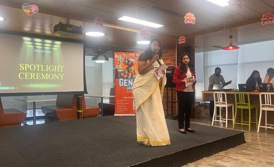 Aishwarya facilitating a professional learning session